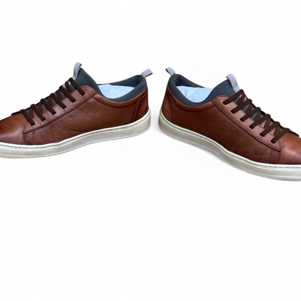 Martin Dingman Brown Leather Sneakers - Picture 3 of 6